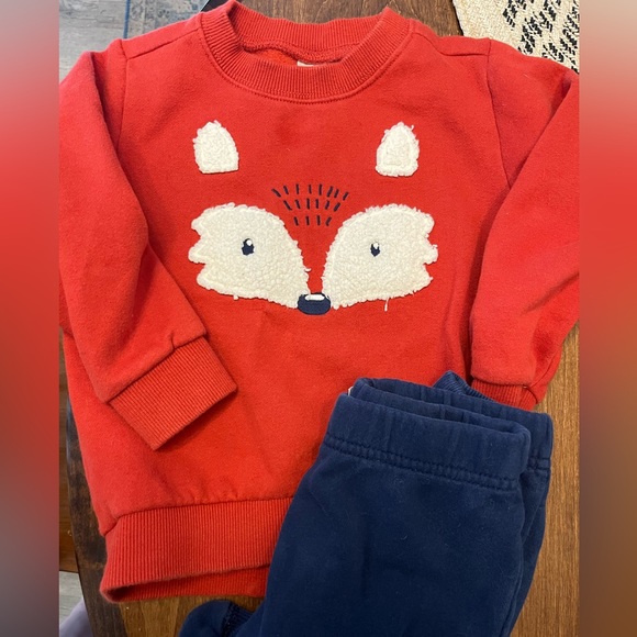 Carters 2pc Fox Sweatshirt and Pant Set - Picture 4 of 8